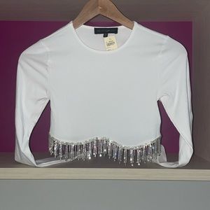 White crop top. MAKE AN OFFER